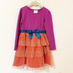 Hannah Andersson Shimmer Tiered Tulle Dress